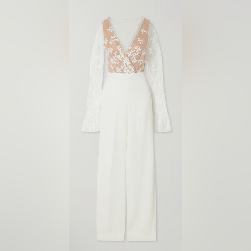 RIME ARODAKY
Poppy embroidered tulle and crepe jumpsuit - Picture 3 of 8